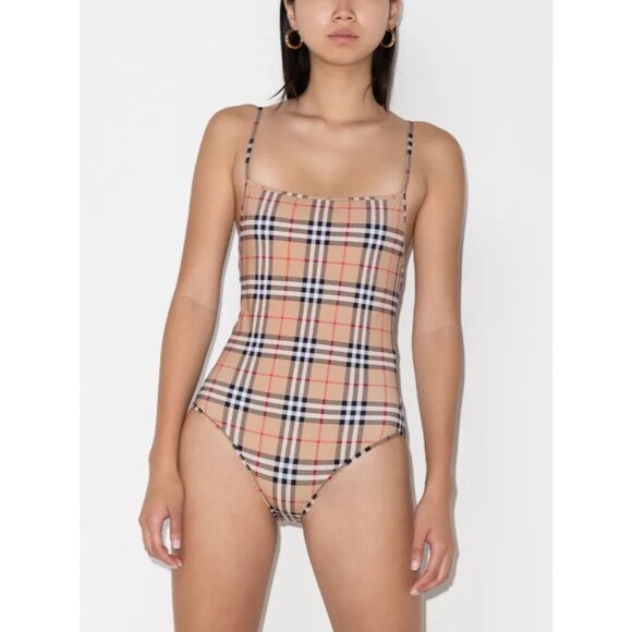 Burberry Vintage Check pattern swimsuit size XS NWOT - Picture 1 of 8